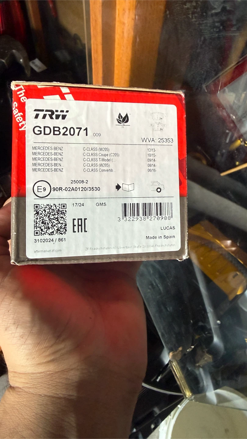Mercedes Benz C Class  Brake pads and  rotors