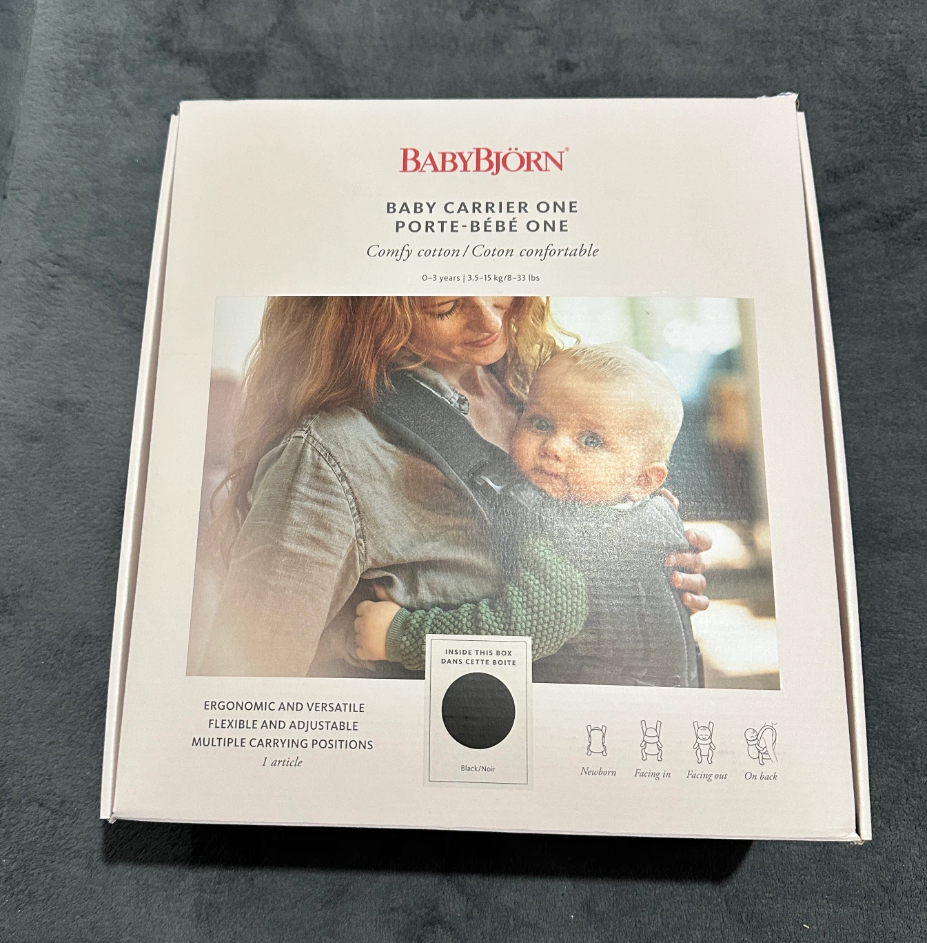 BabyBjorn Baby Carrier One - Black - photo 3