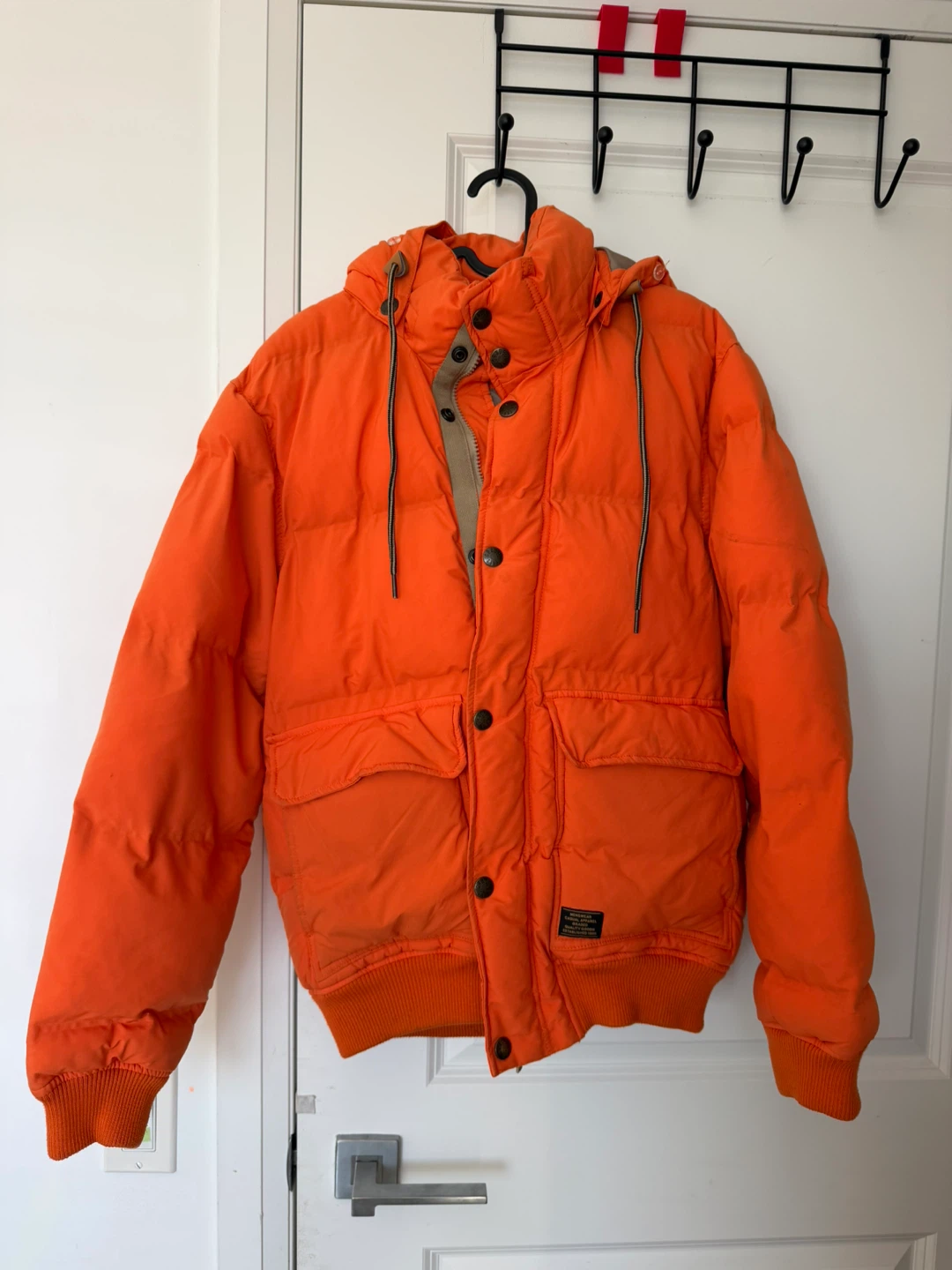 H&M L.O.G.G. Orange Puffer Jacket size s