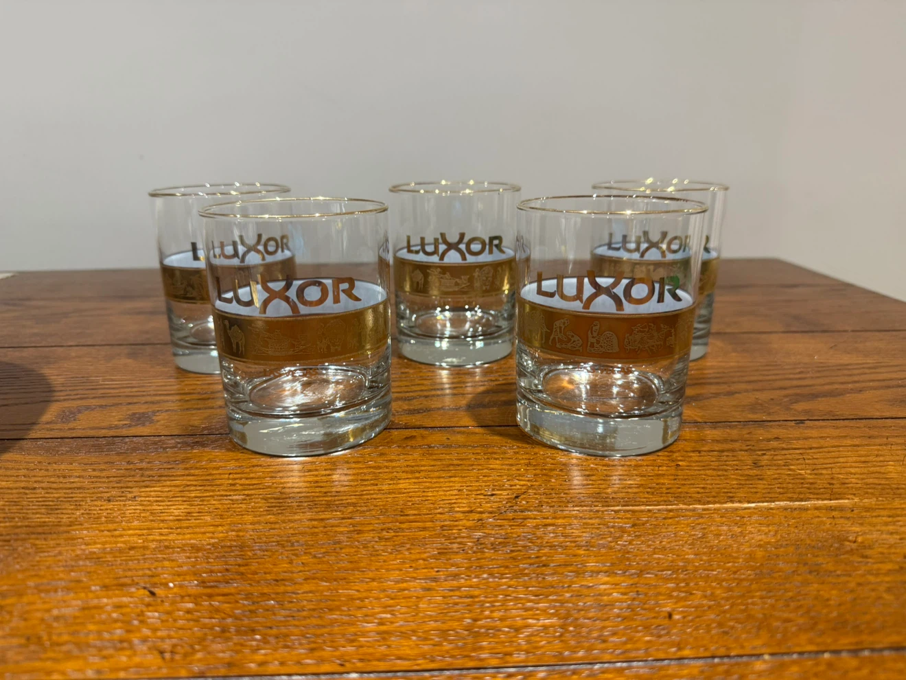 Luxor Las Vegas Whiskey Glasses (Set of 5)