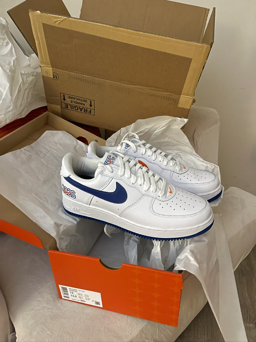 Nike Air Force 1 '01 NYC Sneakers size 12 - photo 3