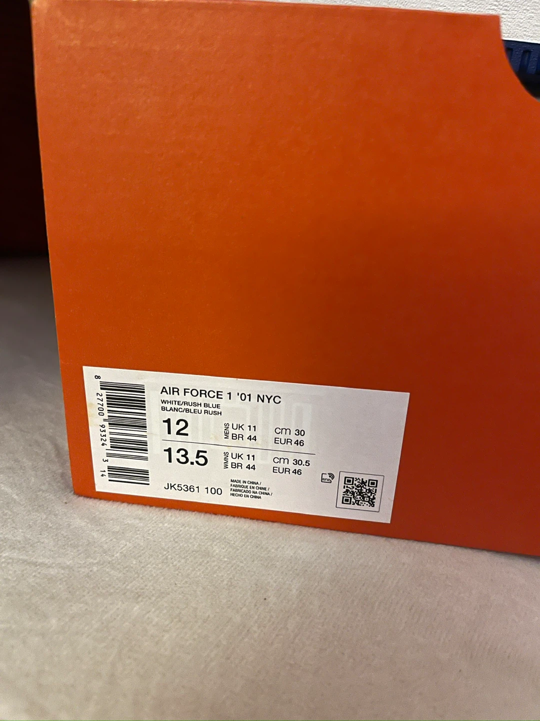 Nike Air Force 1 '01 NYC Sneakers size 12 - photo 5