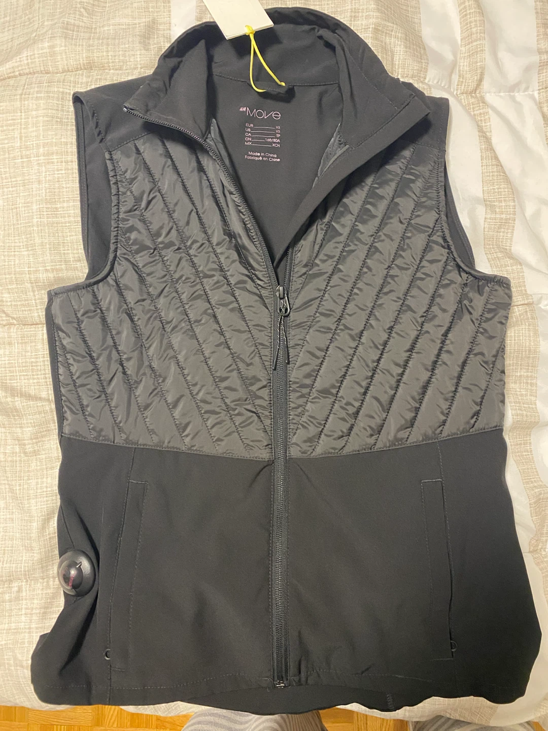 H&M Move Black Quilted Vest Size XS - photo 2