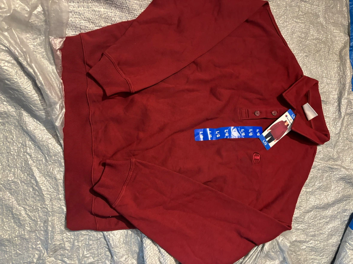 Champion Red Pullover Sweatshirt