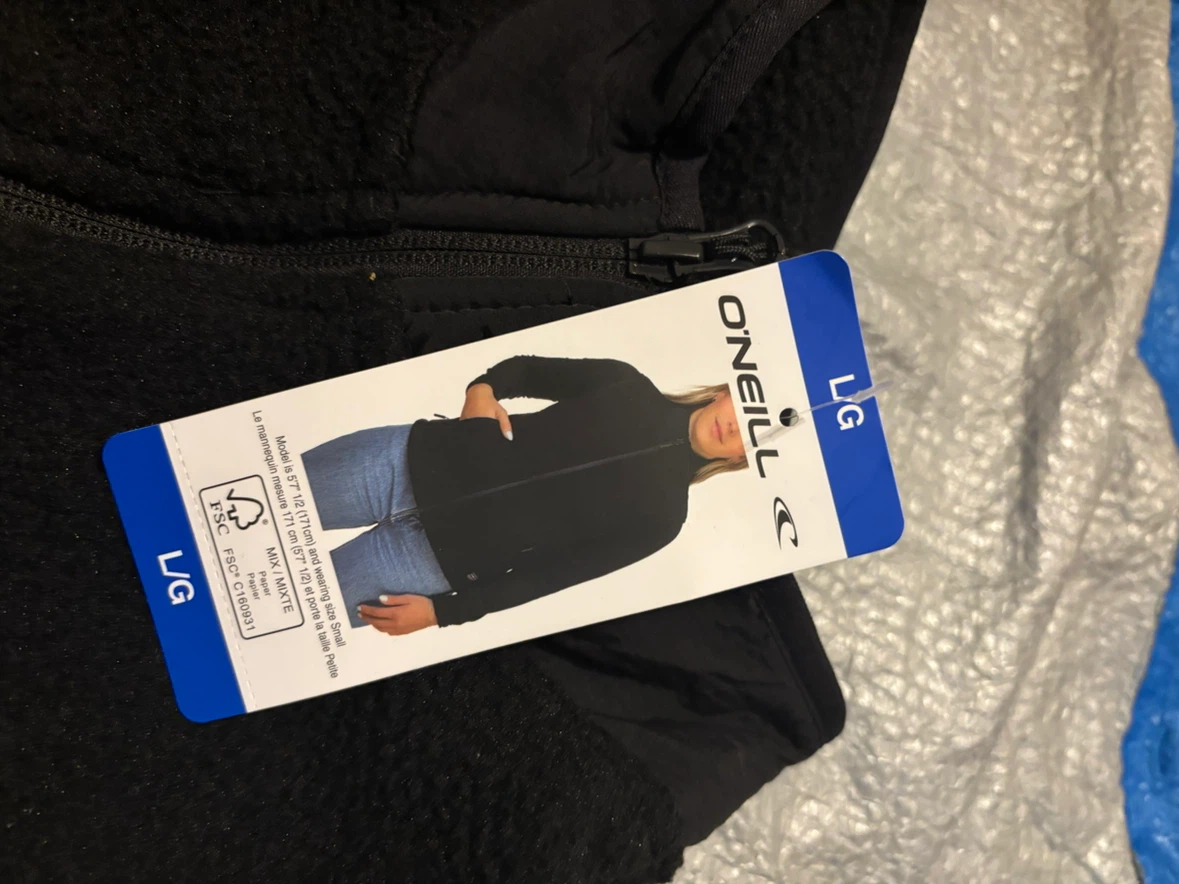 Ladies O'Neill Black Fleece Vest Large - photo 2