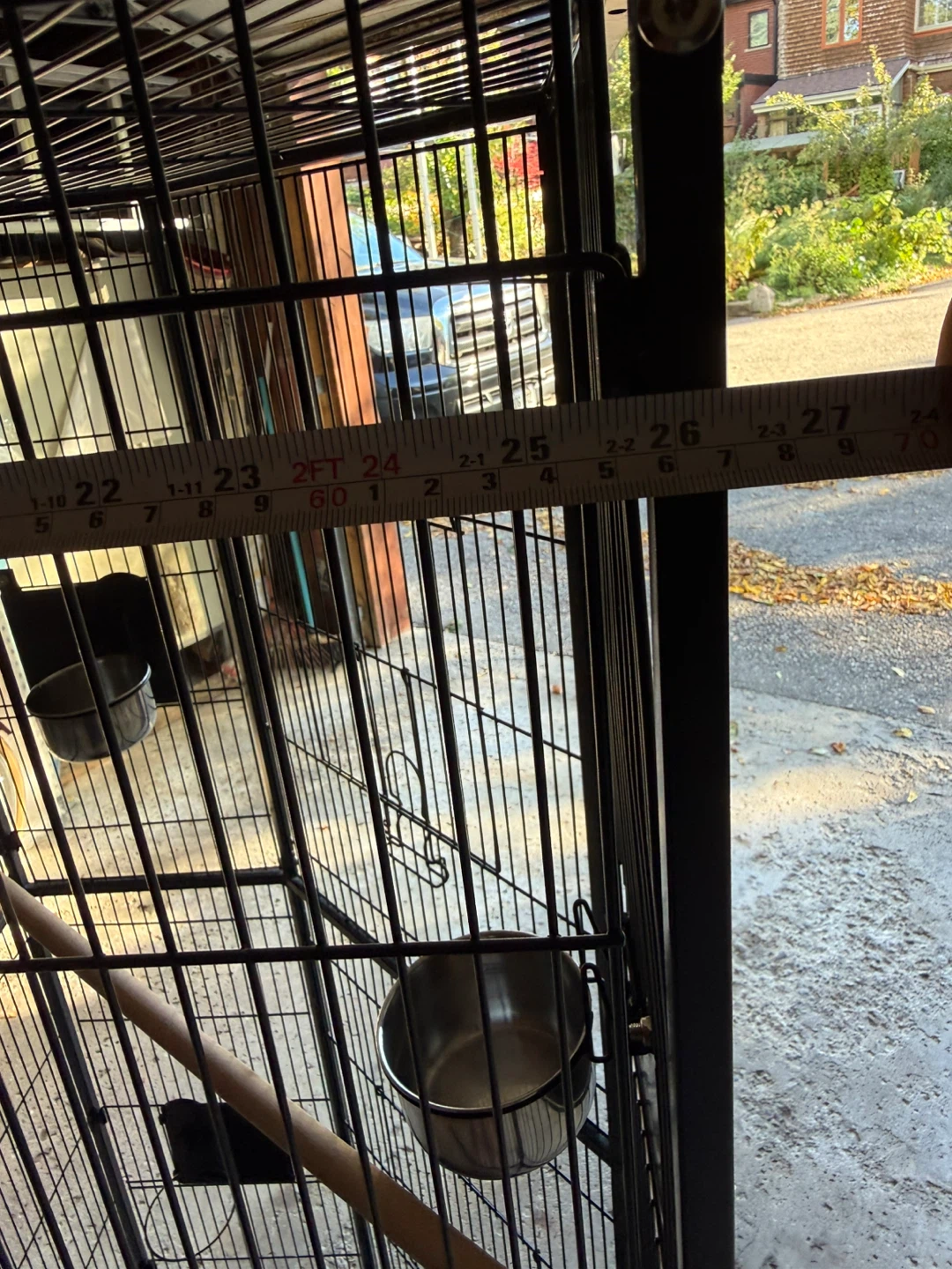 Large Black Corner Bird Cage - photo 5