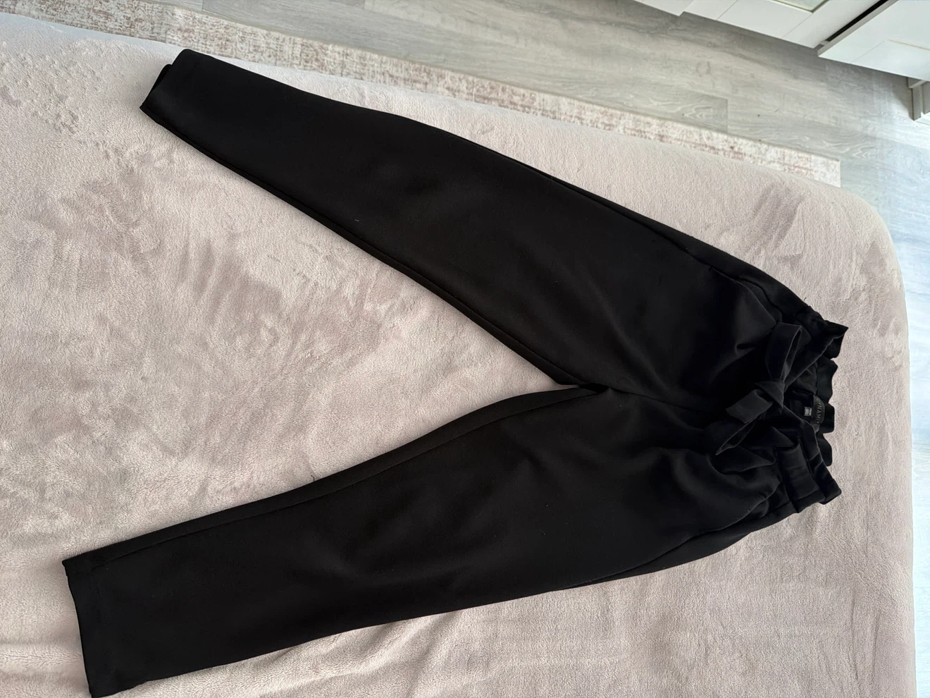 Dynamite Paperbag Waist Trousers - Black