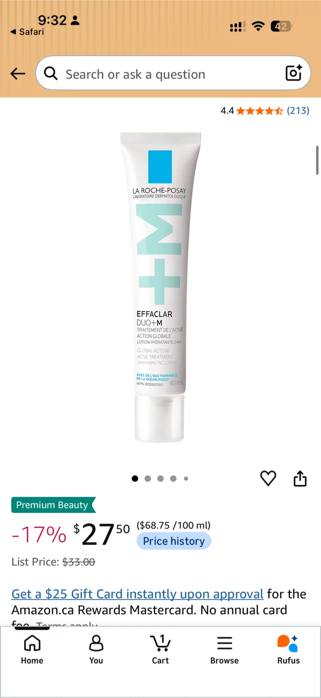 La Roche-Posay Effaclar Duo+M 40ml