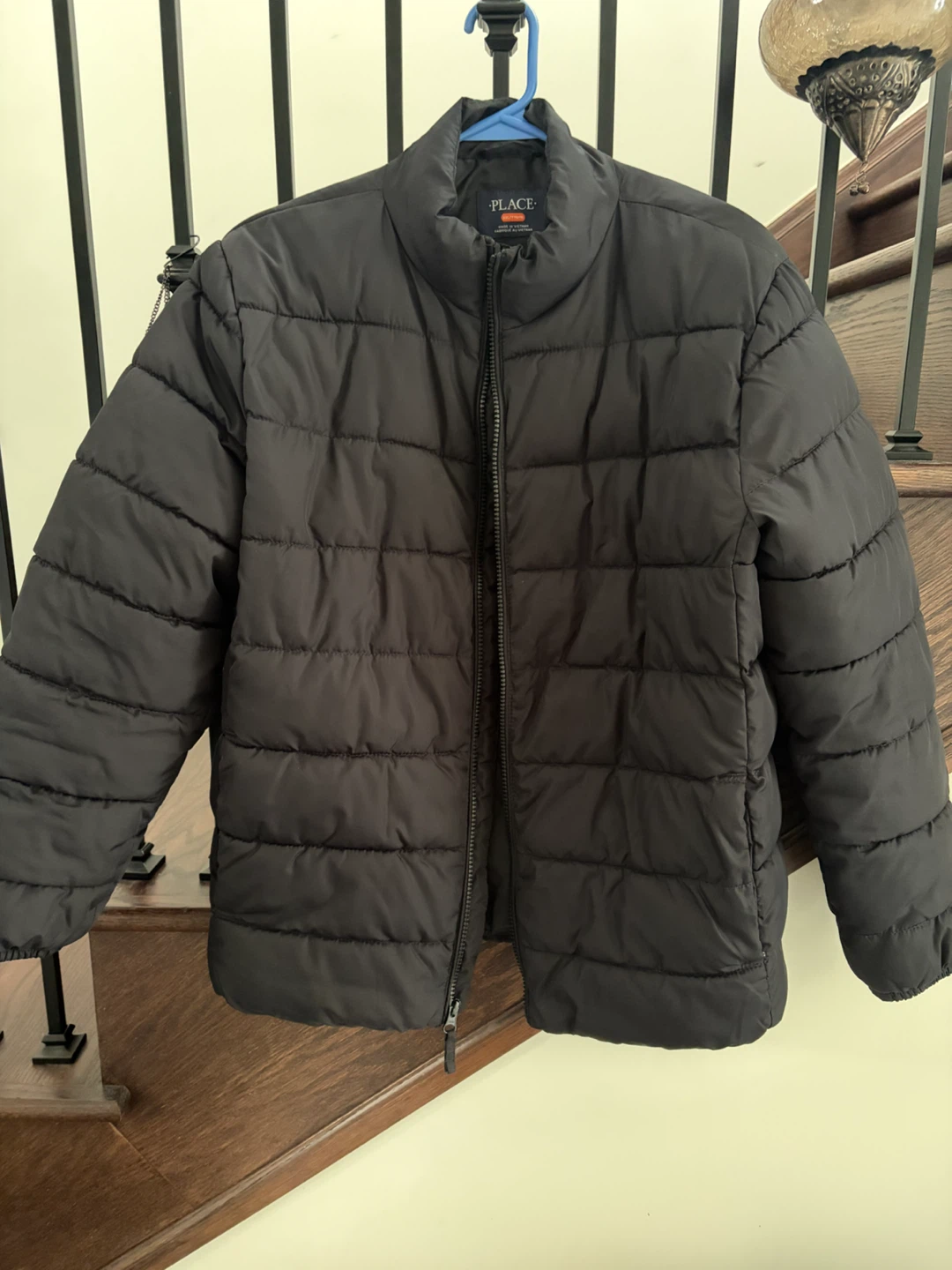 Black Puffer Boys Jacket XXL 16