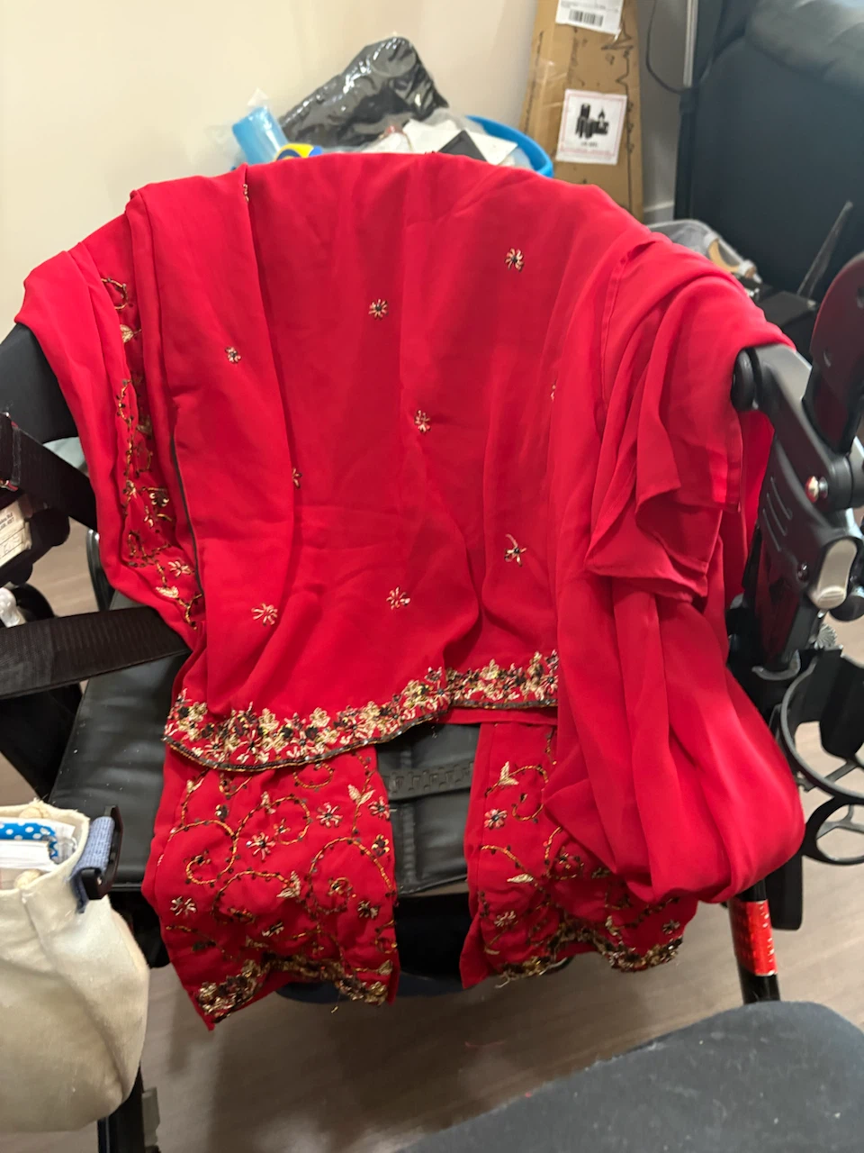 Red Embroidered Traditional Outfit