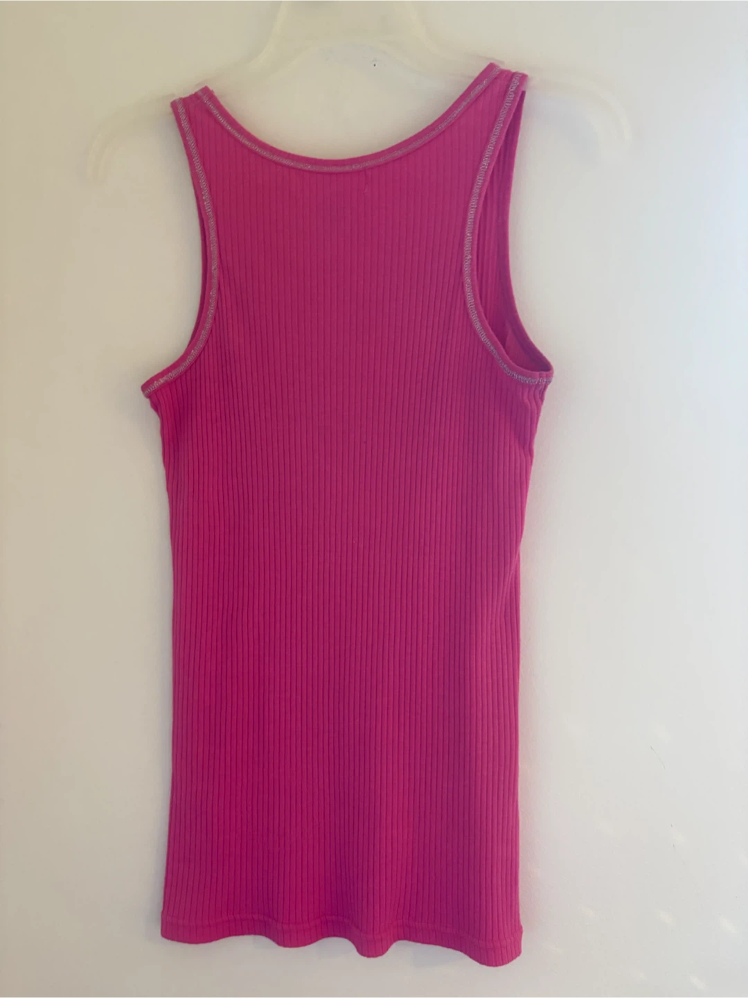 Vintage : Playboy Pink Ribbed Tank Top - Size Large - photo 4