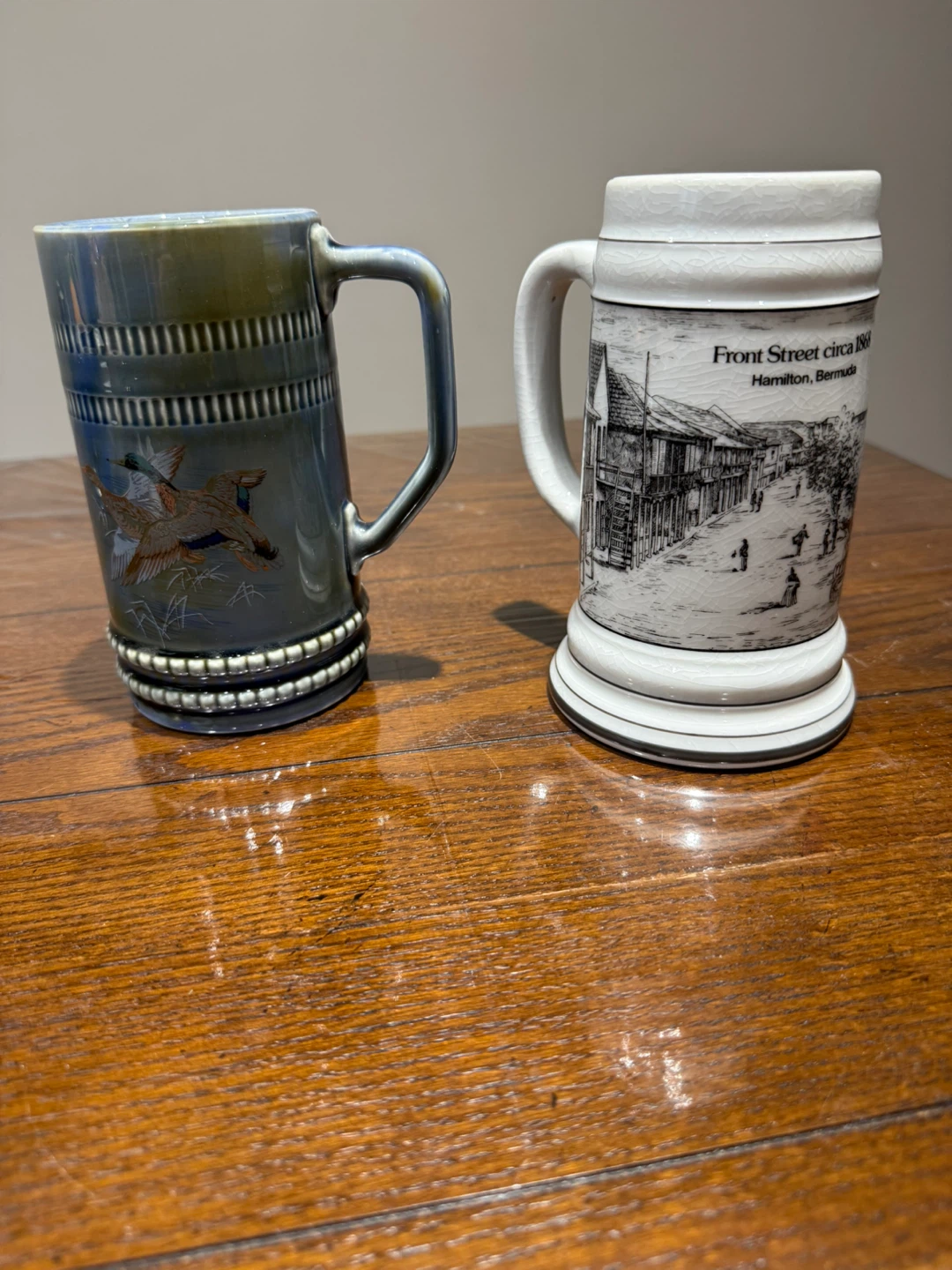Vintage Bee Wade Irish Porcelain & German Stein Mugs
