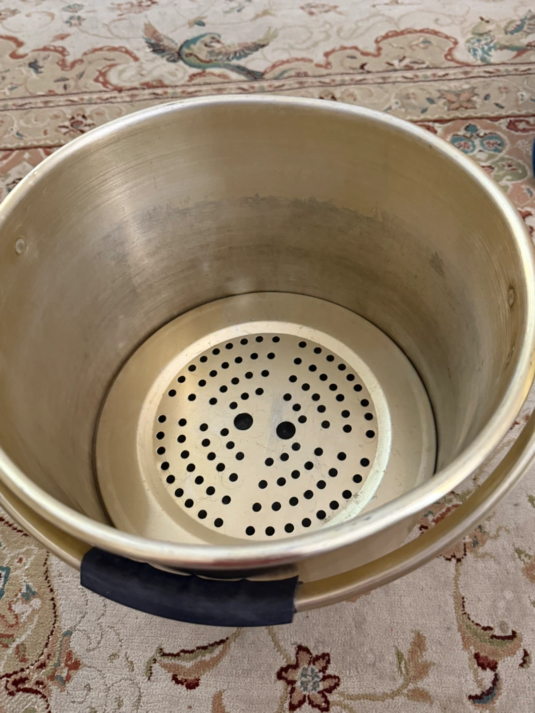 Vintage gold tone steamer pot - photo 2