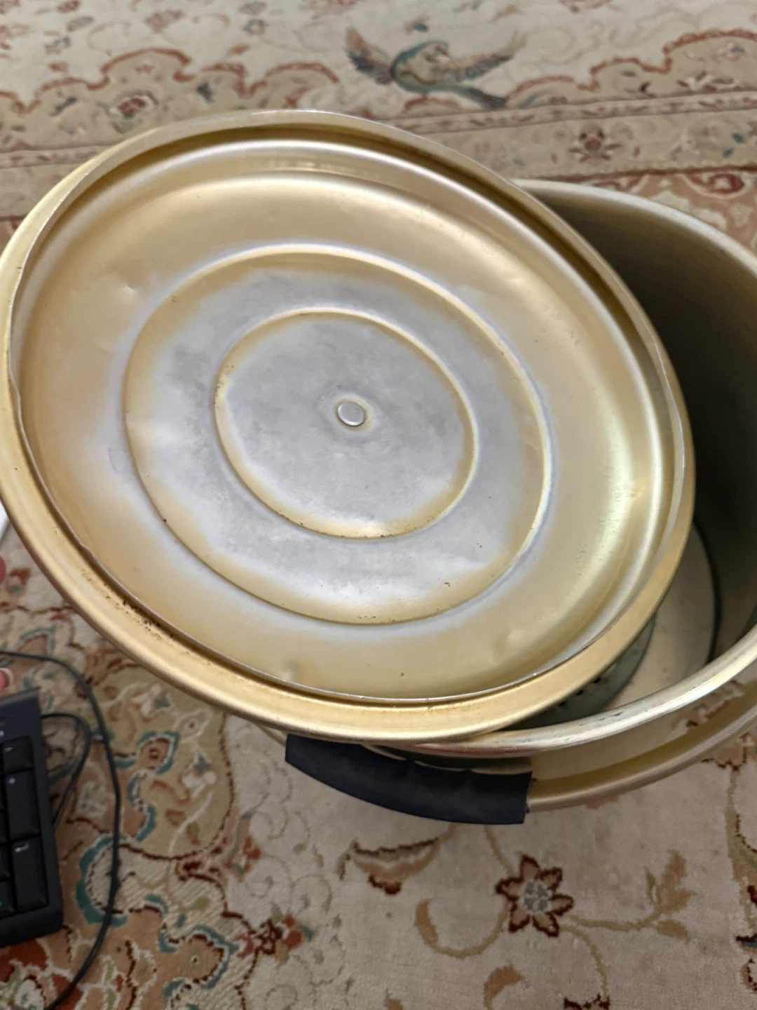 Vintage gold tone steamer pot - photo 3