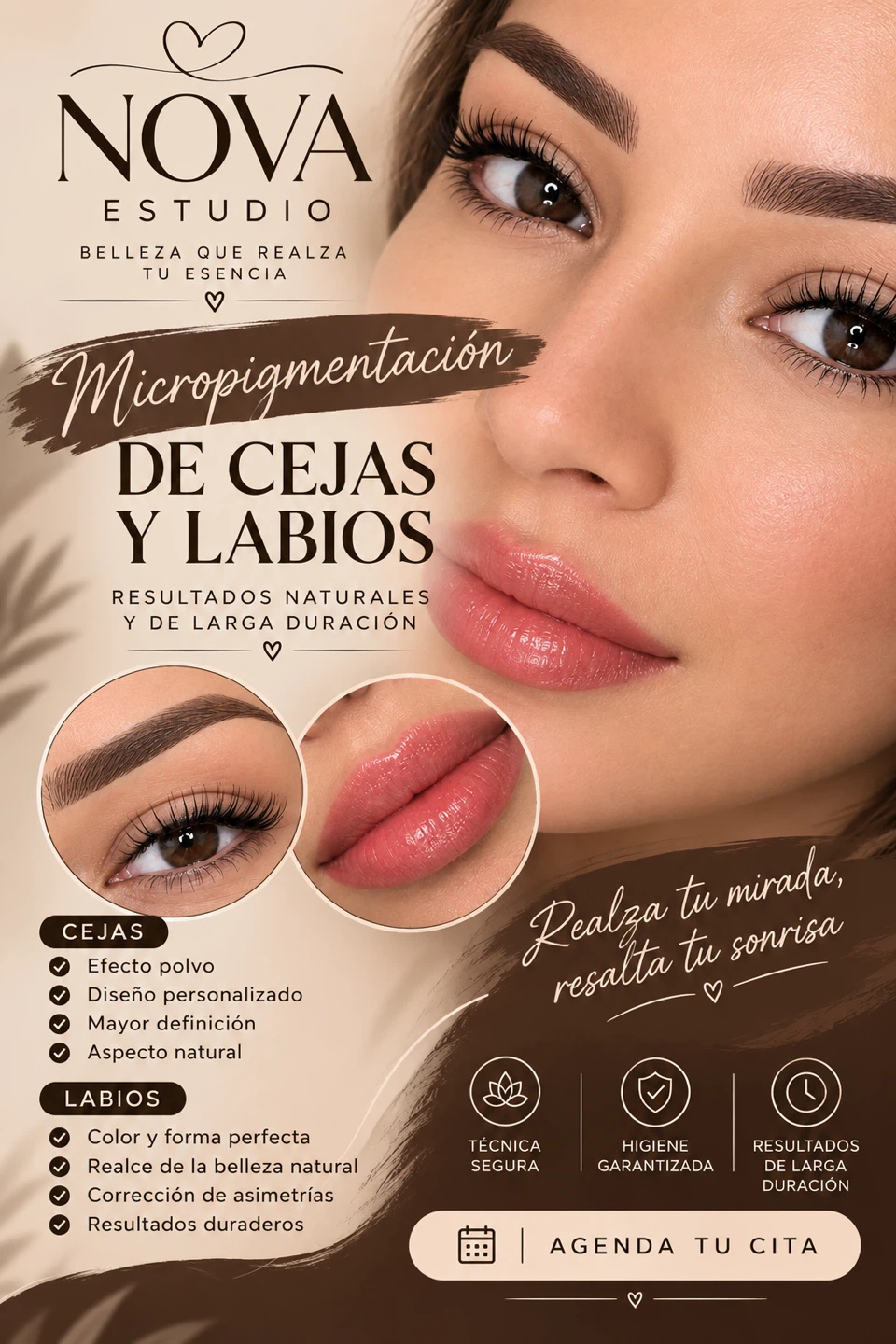 Micro pigmentación de cejas y labios