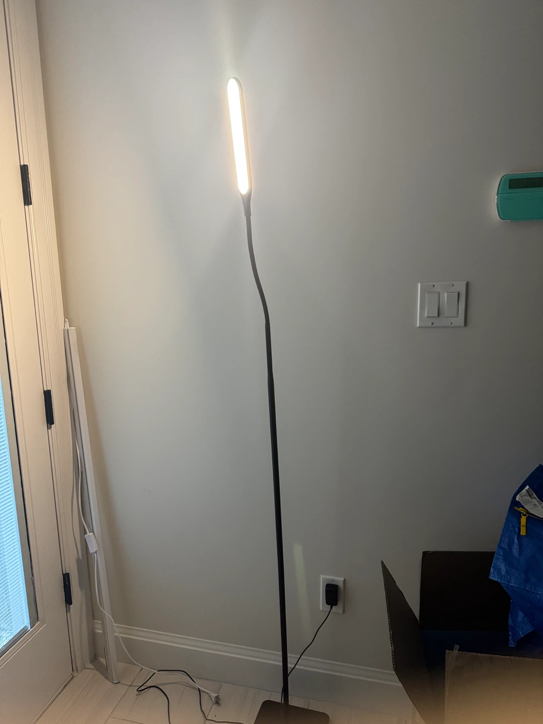 Black LED Gooseneck Floor Lamp - photo 3