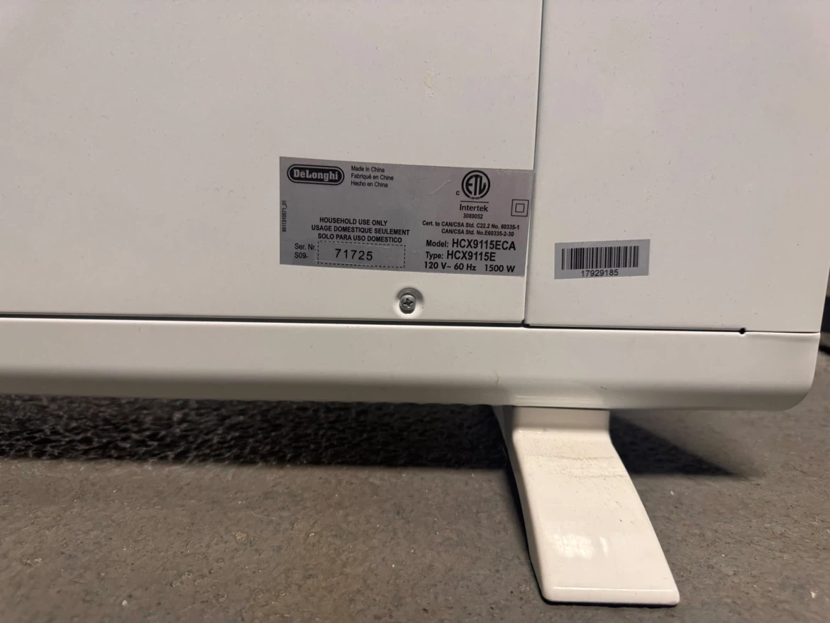 De'Longhi HCX9115ECA Slim Style Convector Heater - photo 5