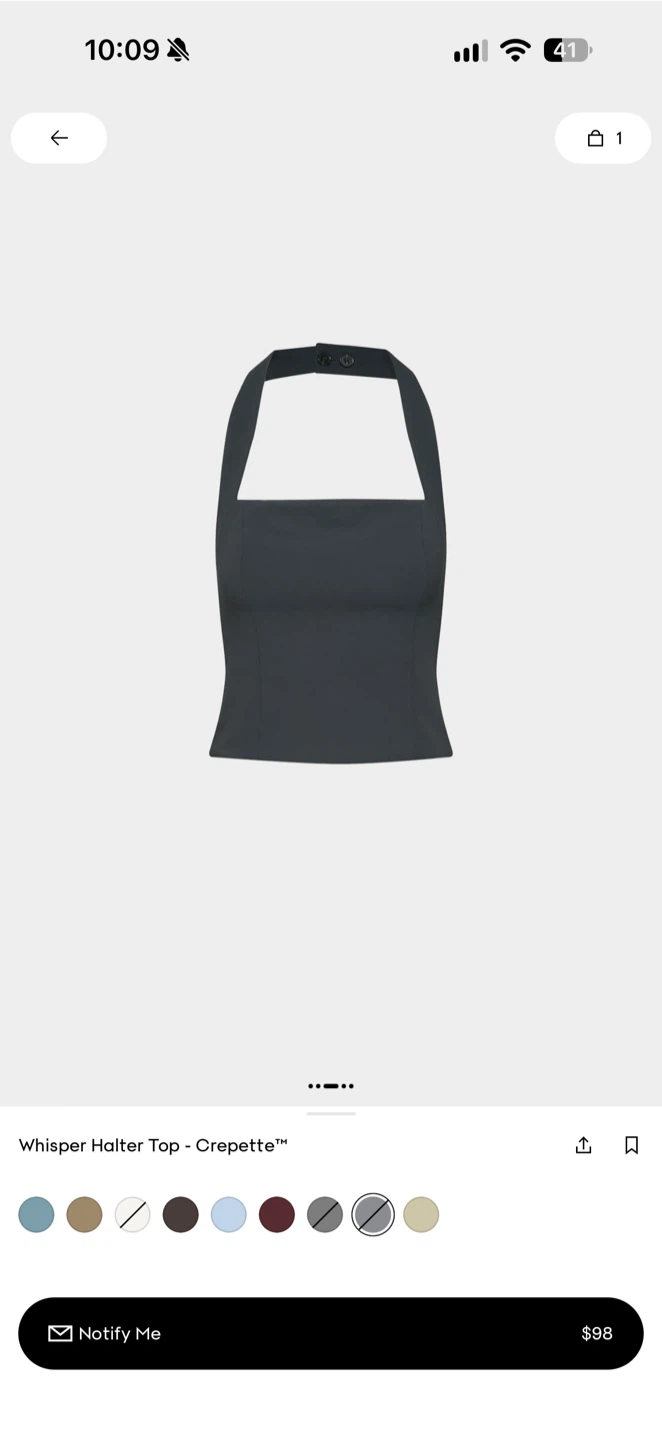 Aritzia Whisper Halter Top