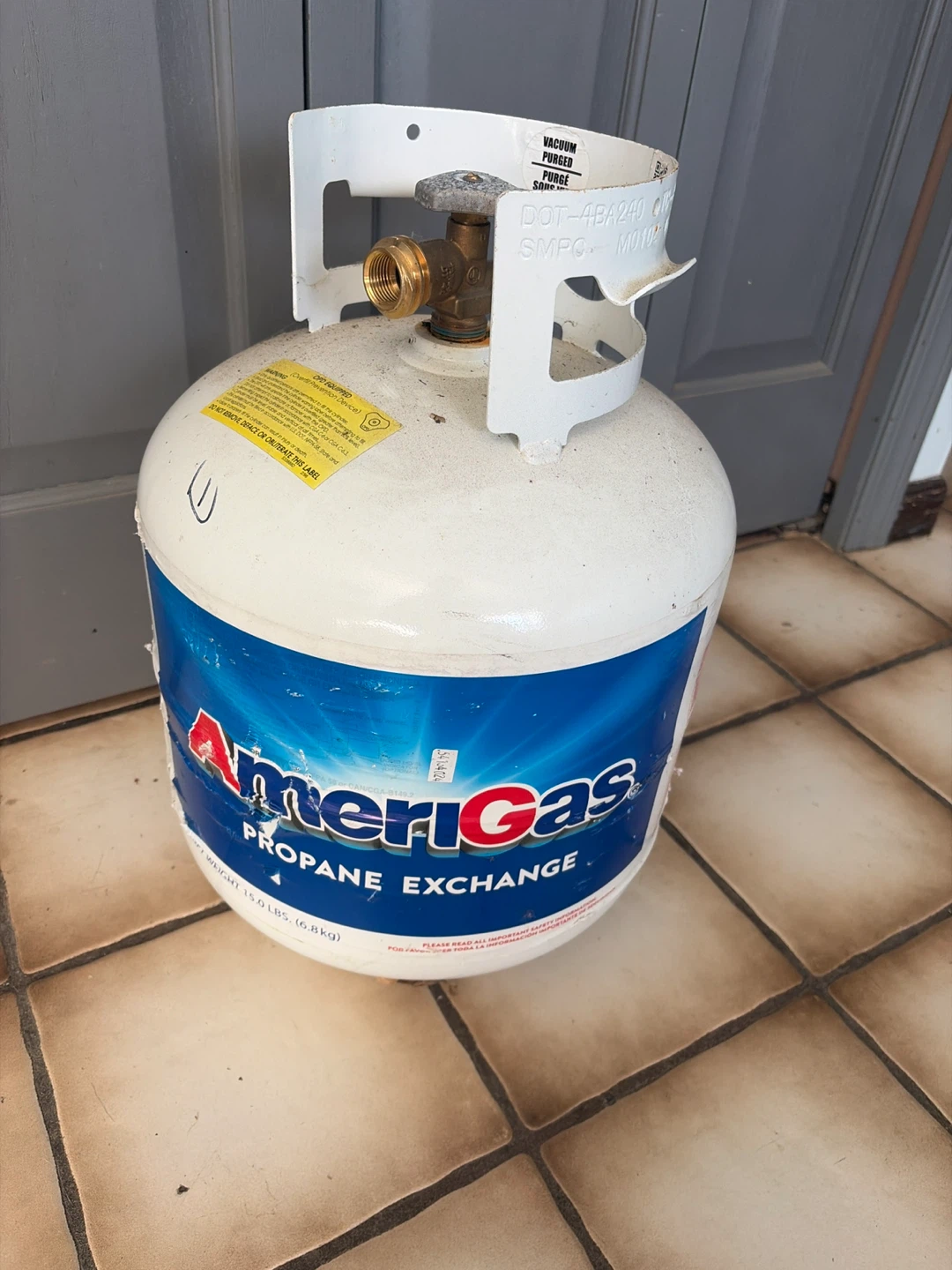 Empty 15Lbs Propane Tank
