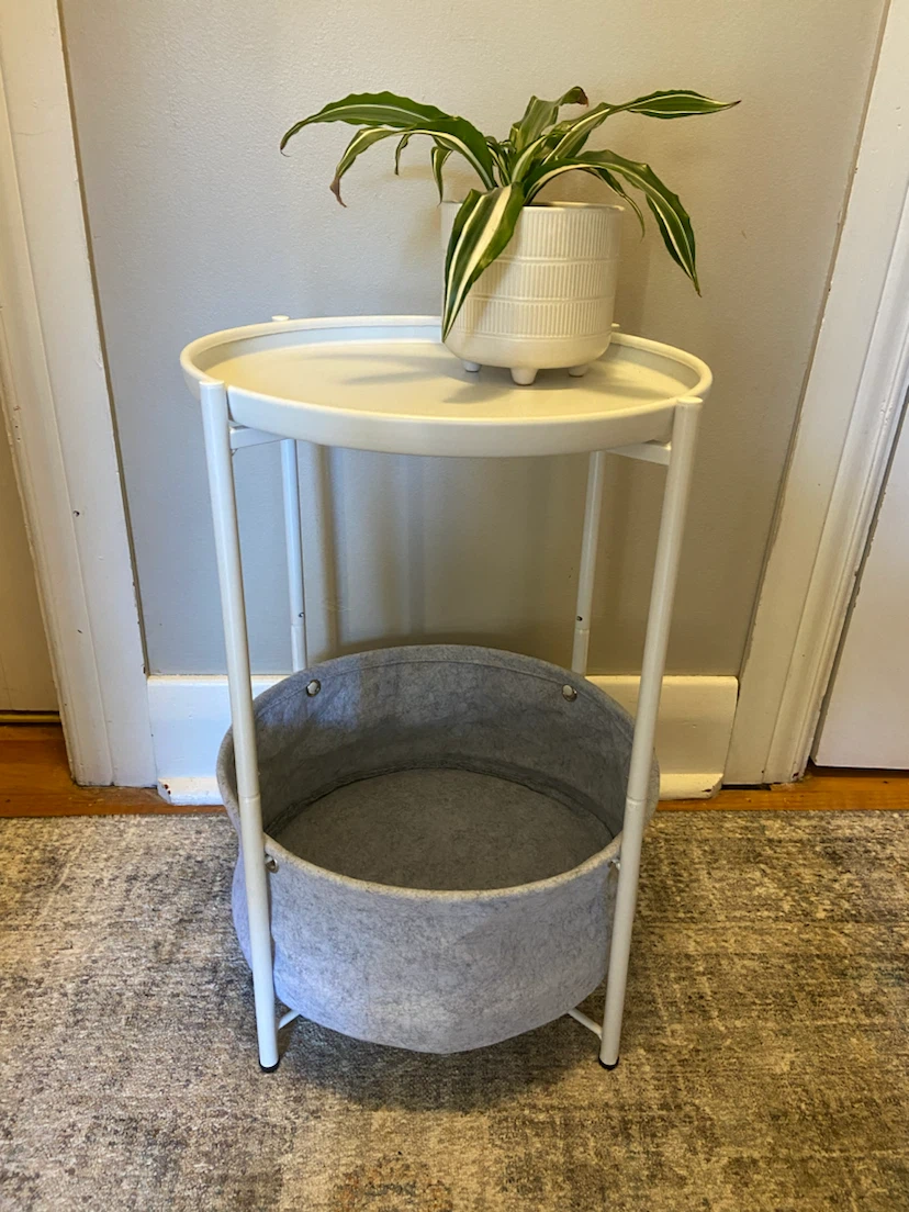 New Small Side Table with Storage Basket - photo 4