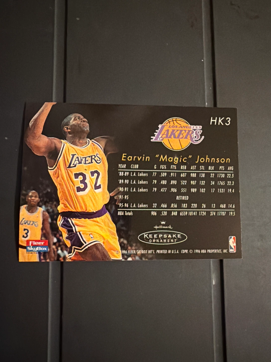 Earvin Magic Johnson Hallmark Keepsake Ornament Card - photo 2
