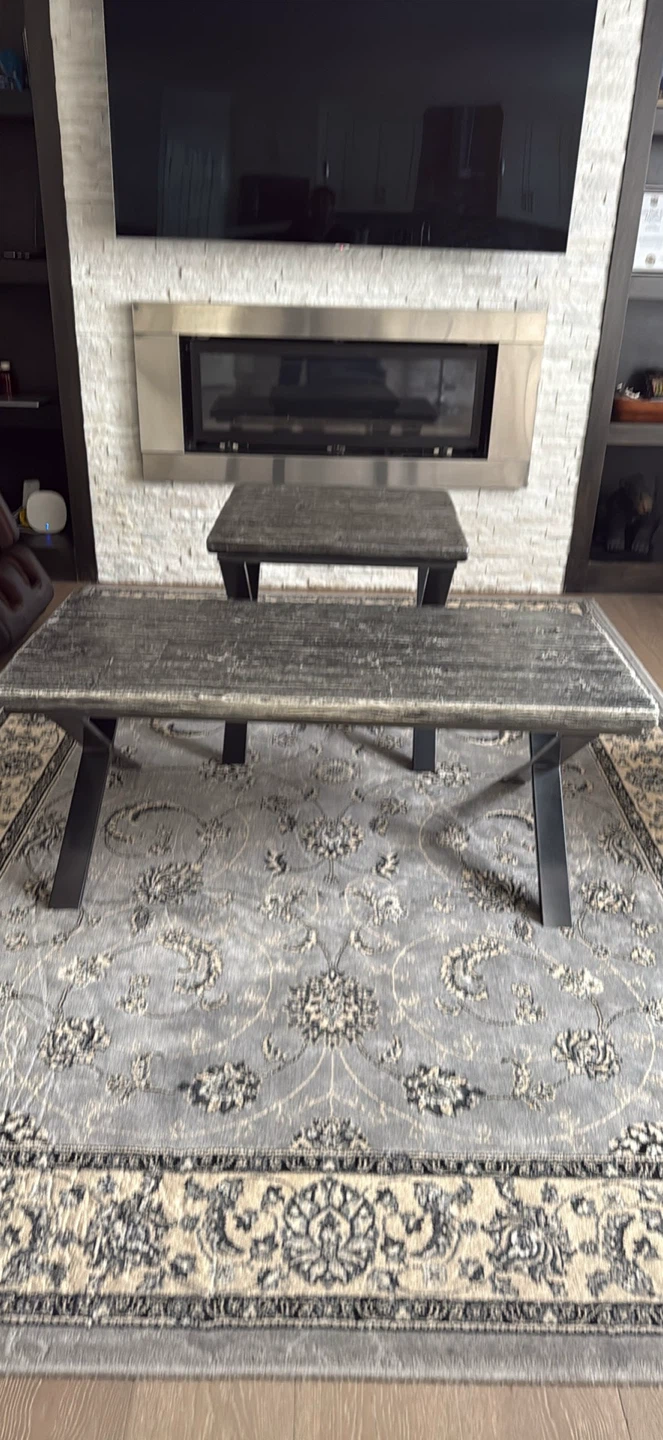 Rustic Wood Nesting Tables - photo 2