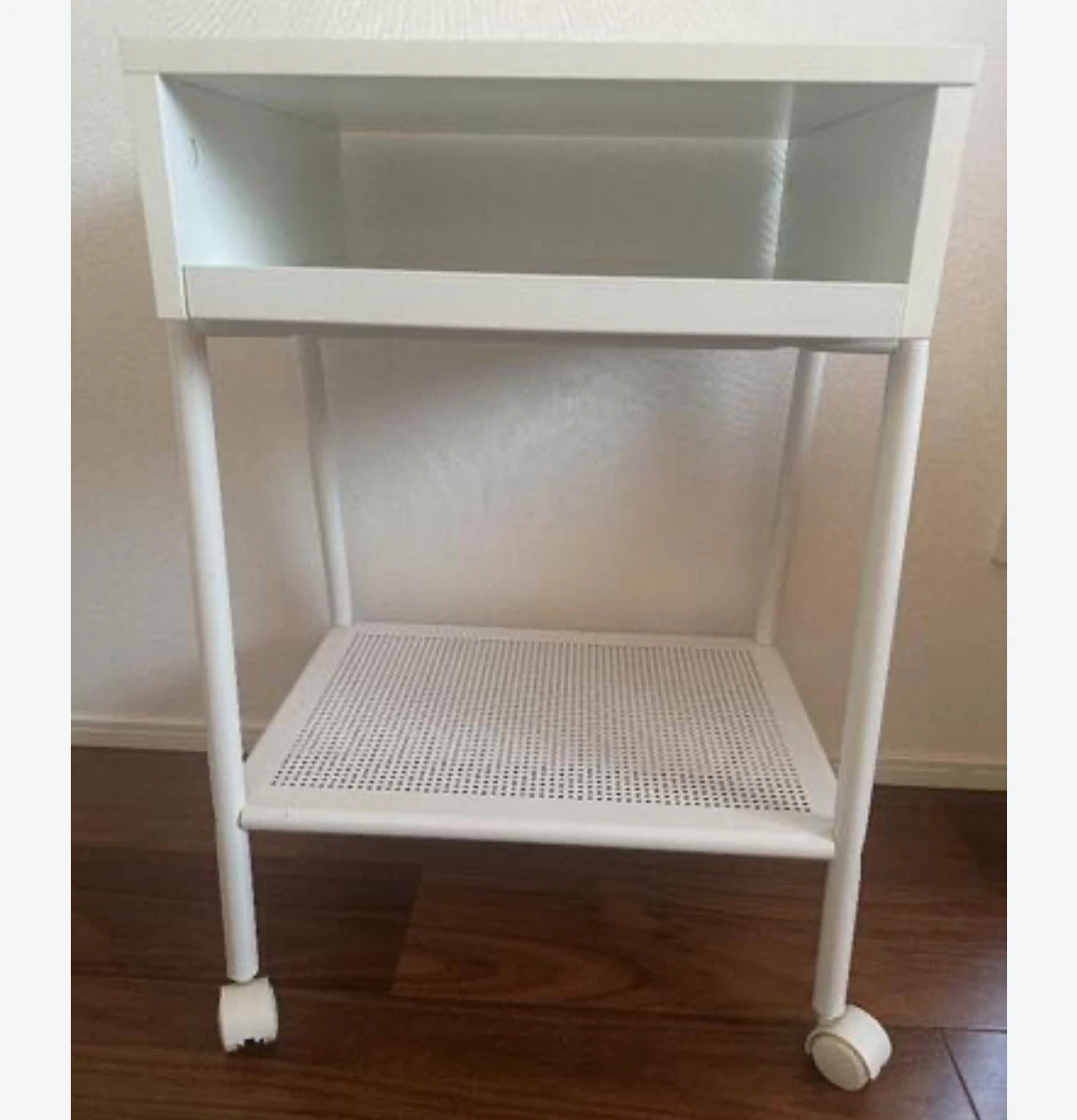 White IKEA Rolling Cart