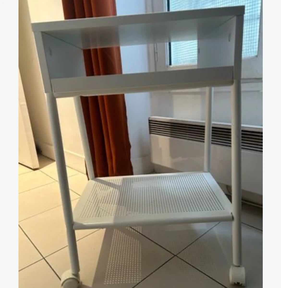 White IKEA Rolling Cart - photo 2