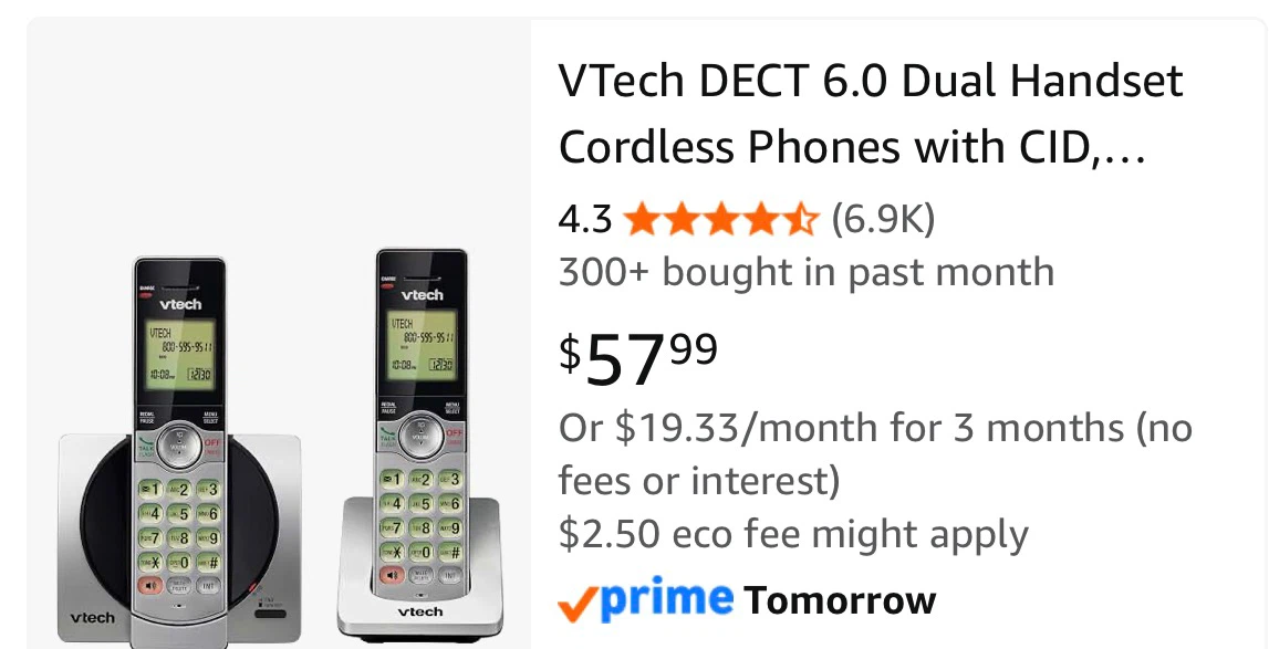 VTech DECT 6.0 Cordless Phone System CS6929-2 - photo 4