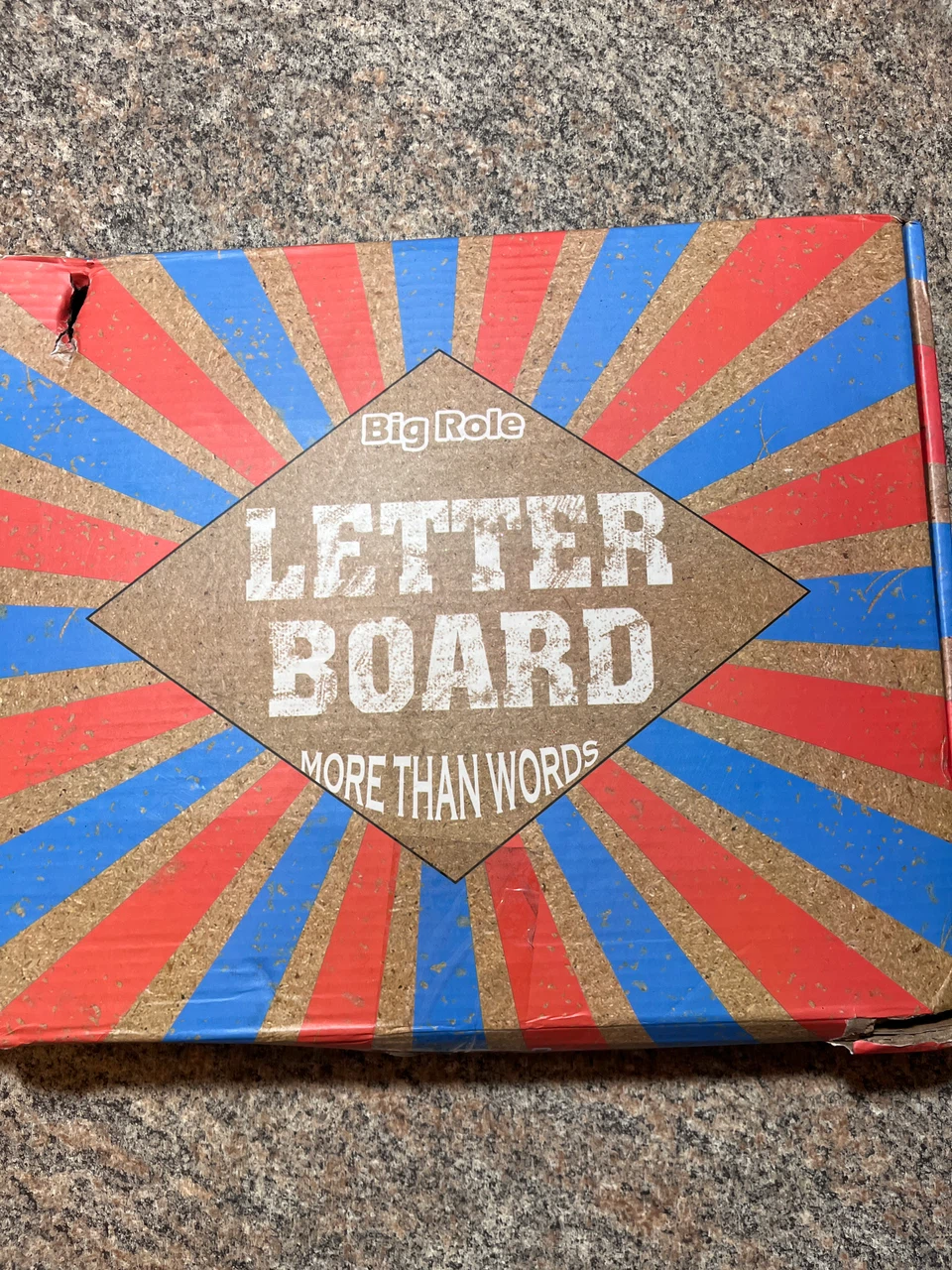 Big Role Letter Board White Character Set