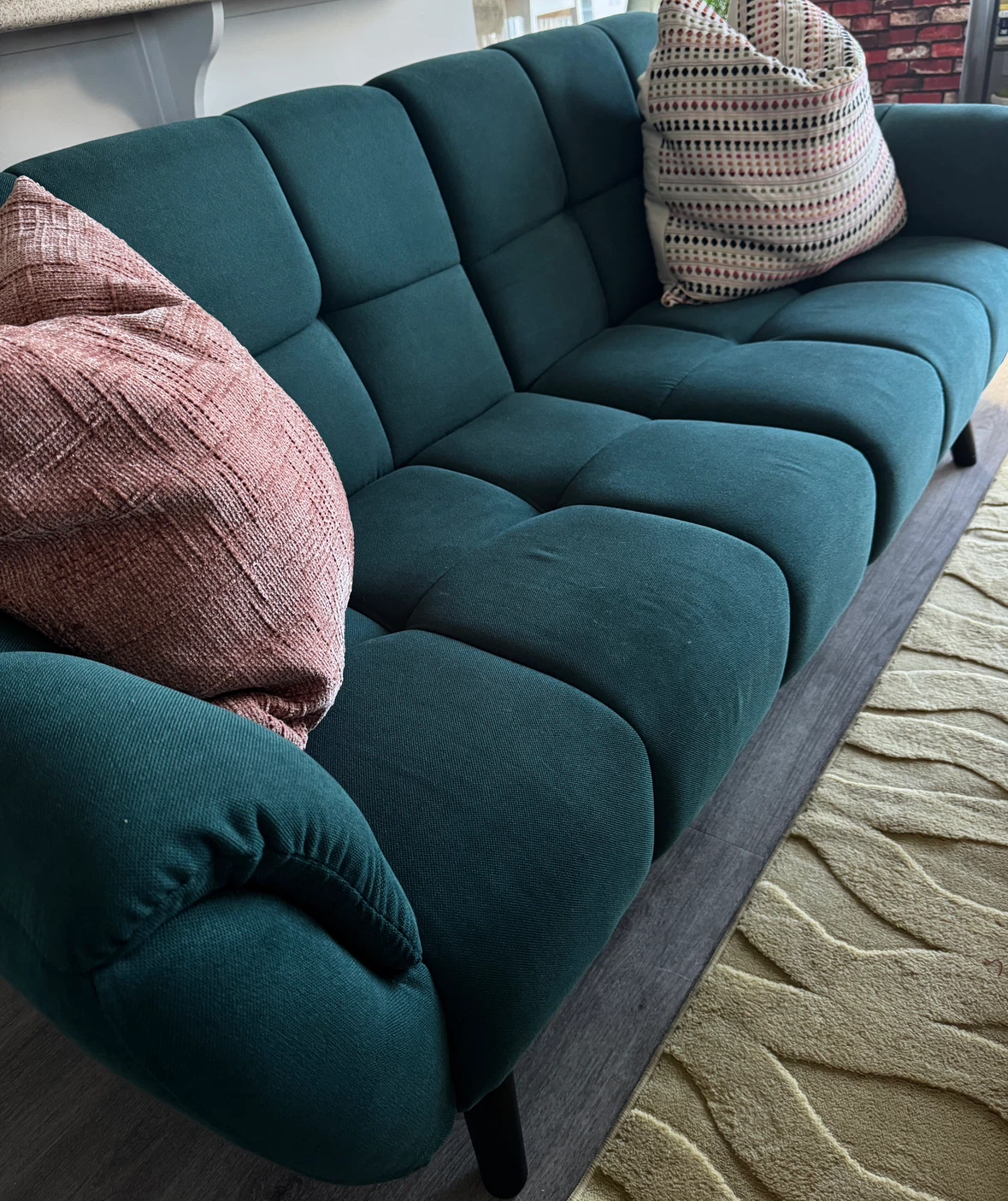 Dark Green Convertible Sofa Bed