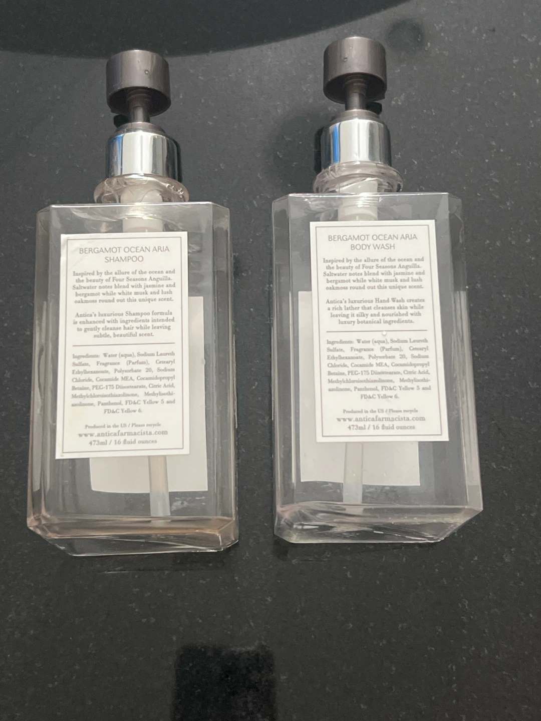 Set of 2 Refillable luxury empty pump bottles - photo 3