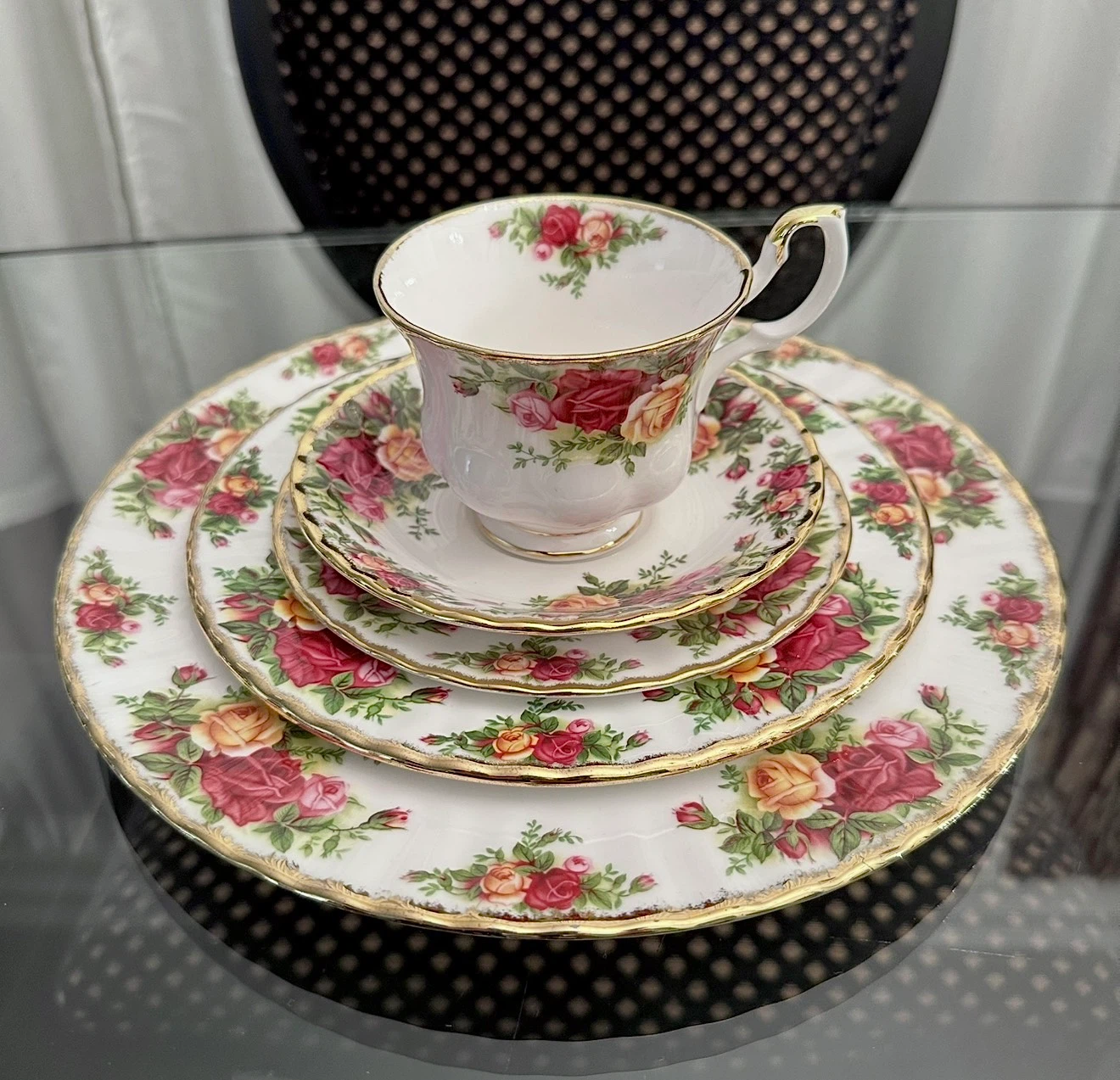 Royal Albert Old Country Rose 5 piece place setting