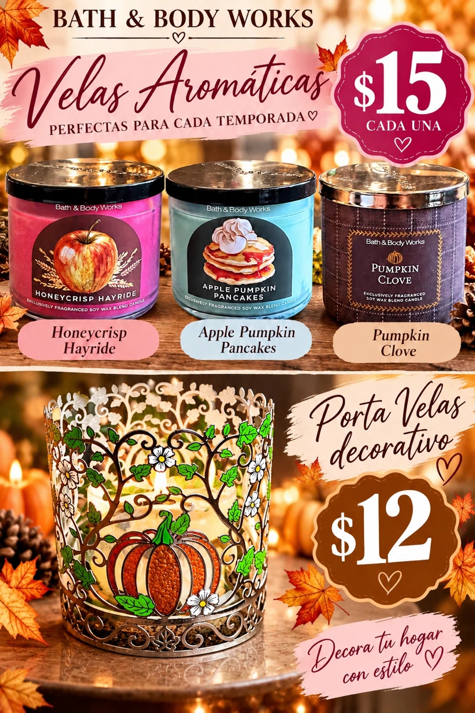 Bath & Body Works 3-Wick Candles