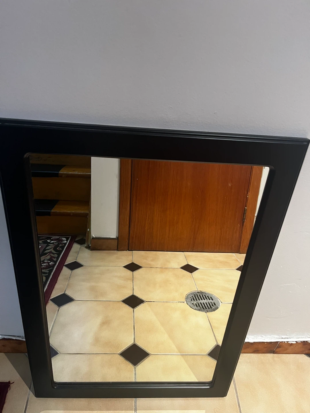 Black Rectangular Wall Mirror