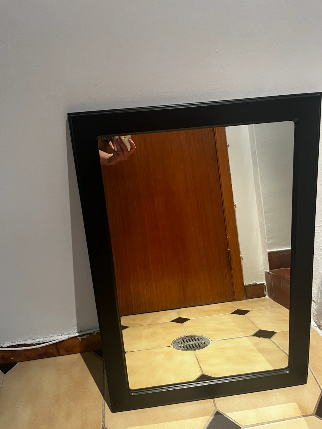 Black Rectangular Wall Mirror - photo 2