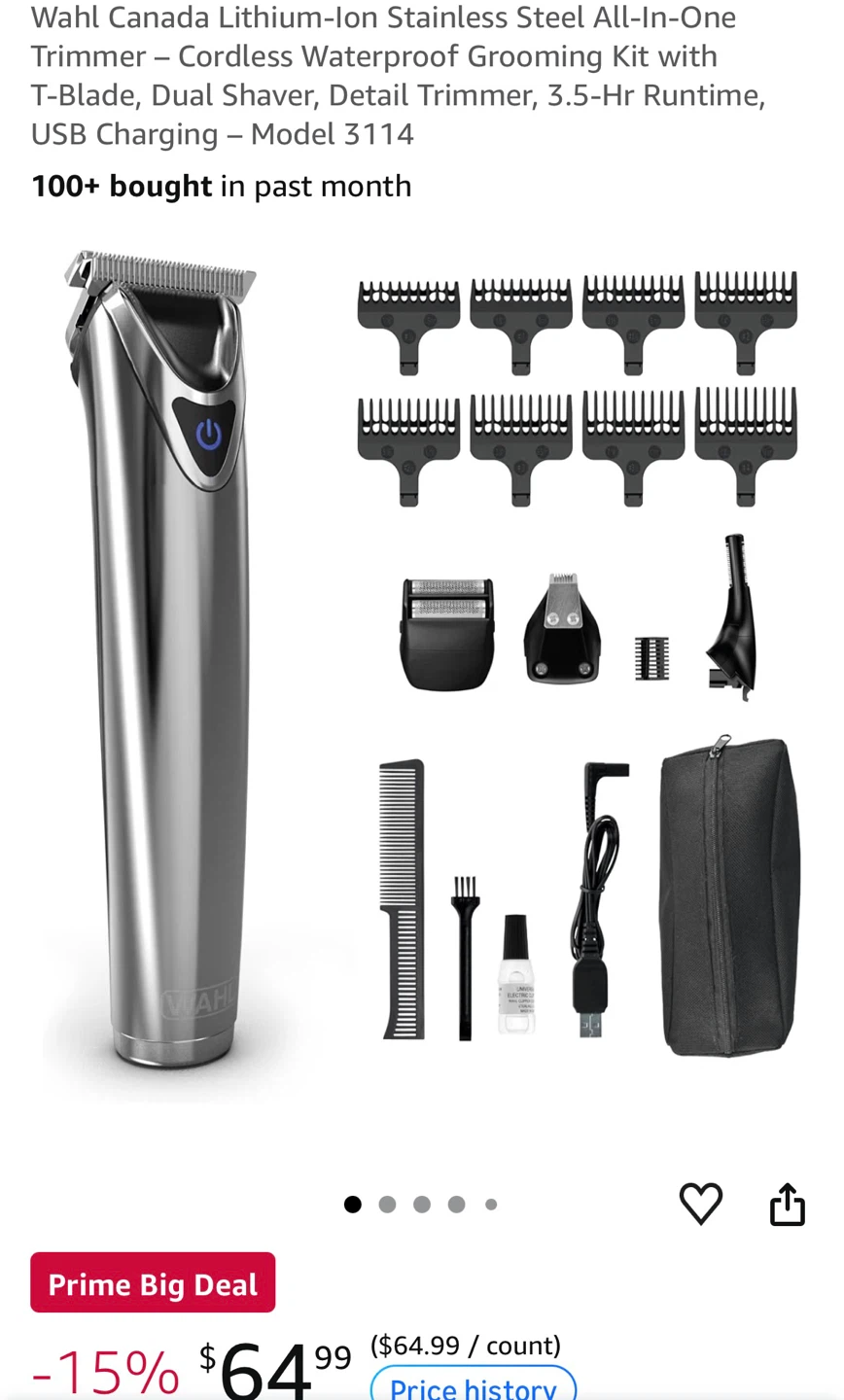 Wahl Lithium Ion Stainless Steel Multigroomer - photo 2