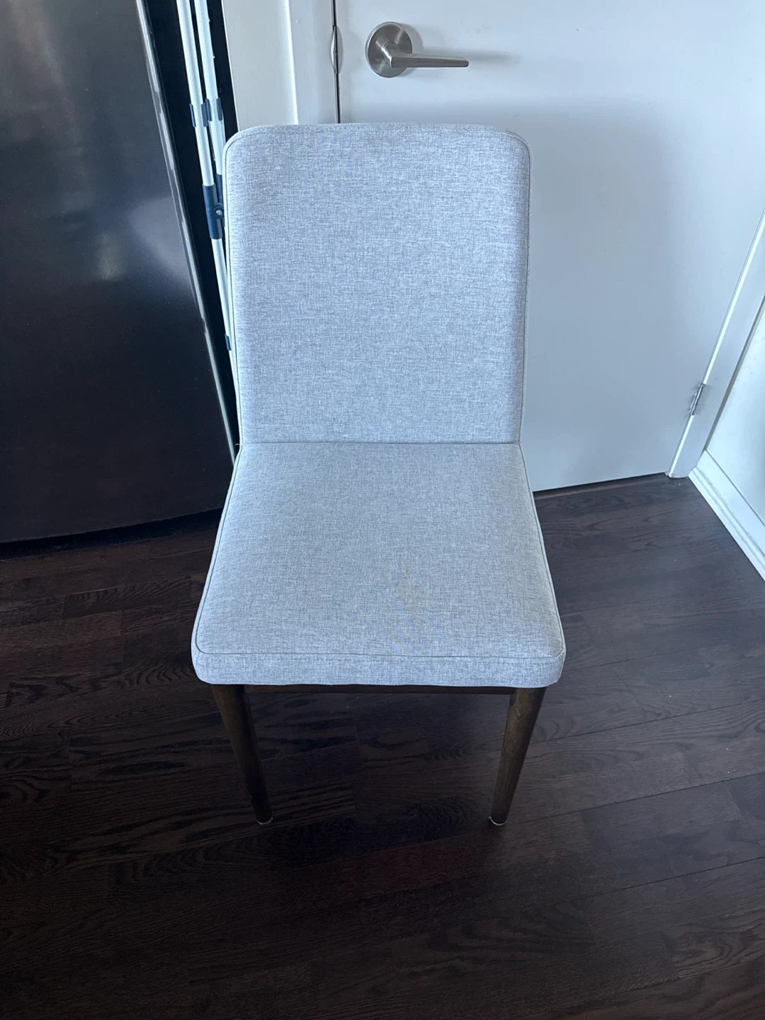 Grey Upholstered Dining Chair