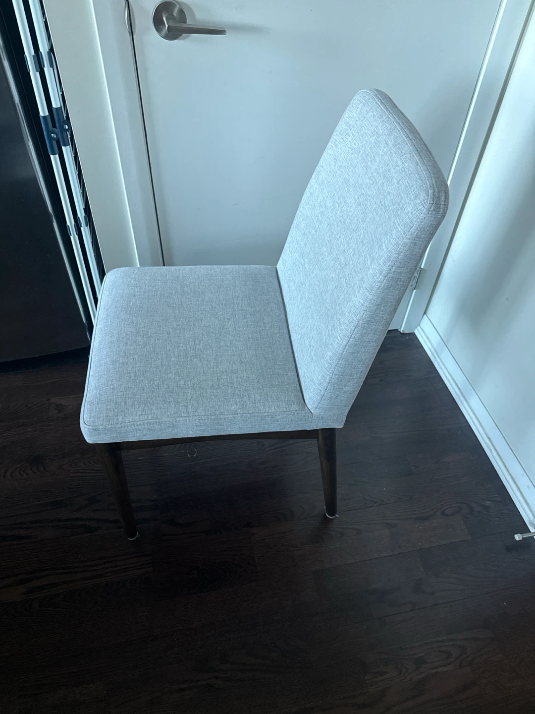 Grey Upholstered Dining Chair - photo 2