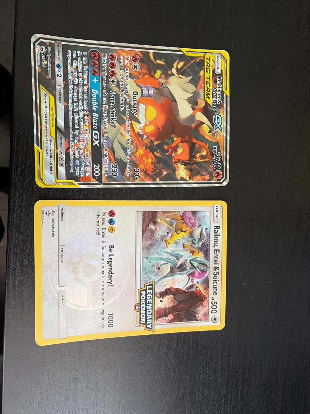 Reshiram & Charizard GX and Legendary Pokemon Cards