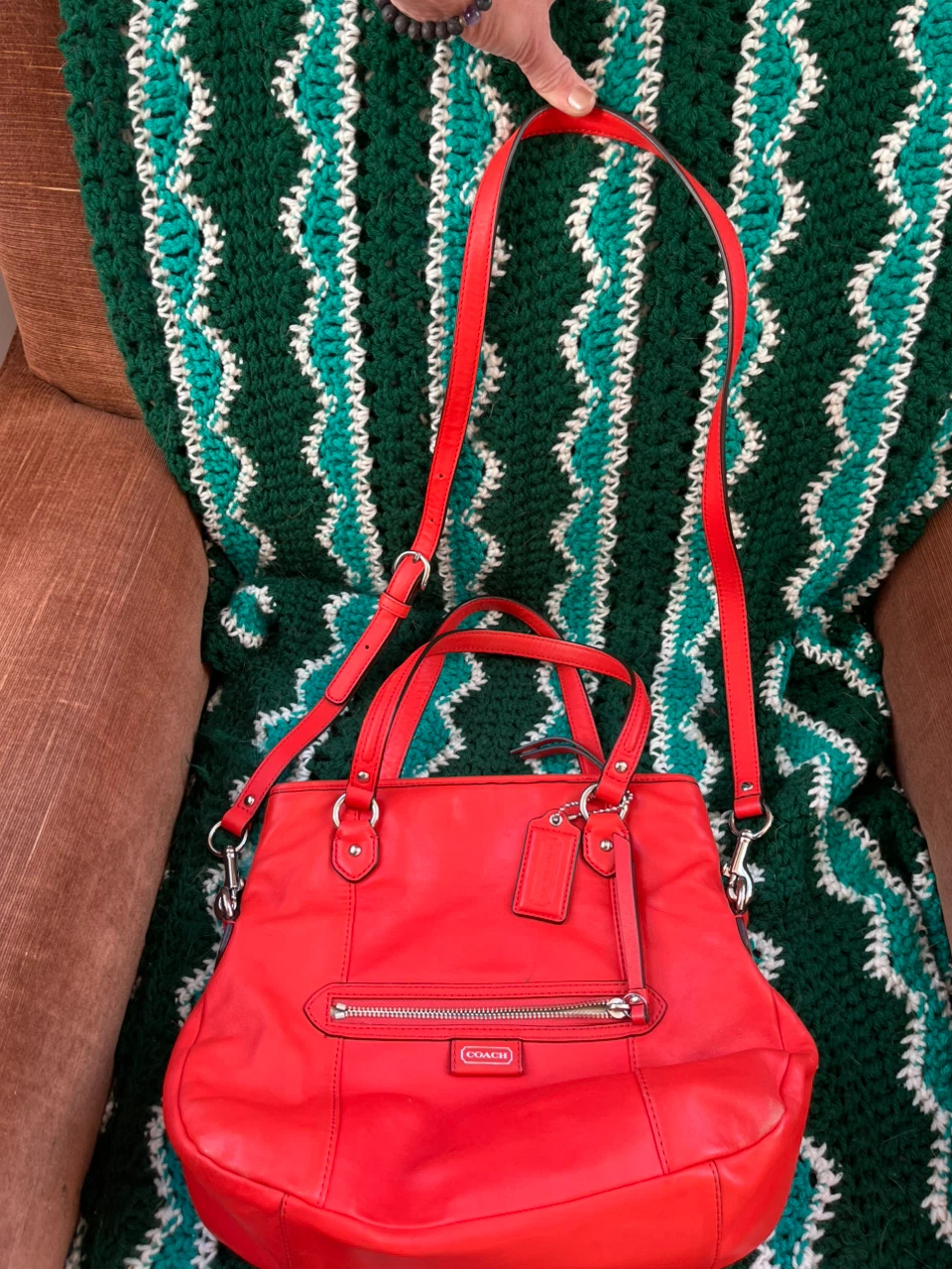 Coach Orange Purse - photo 2