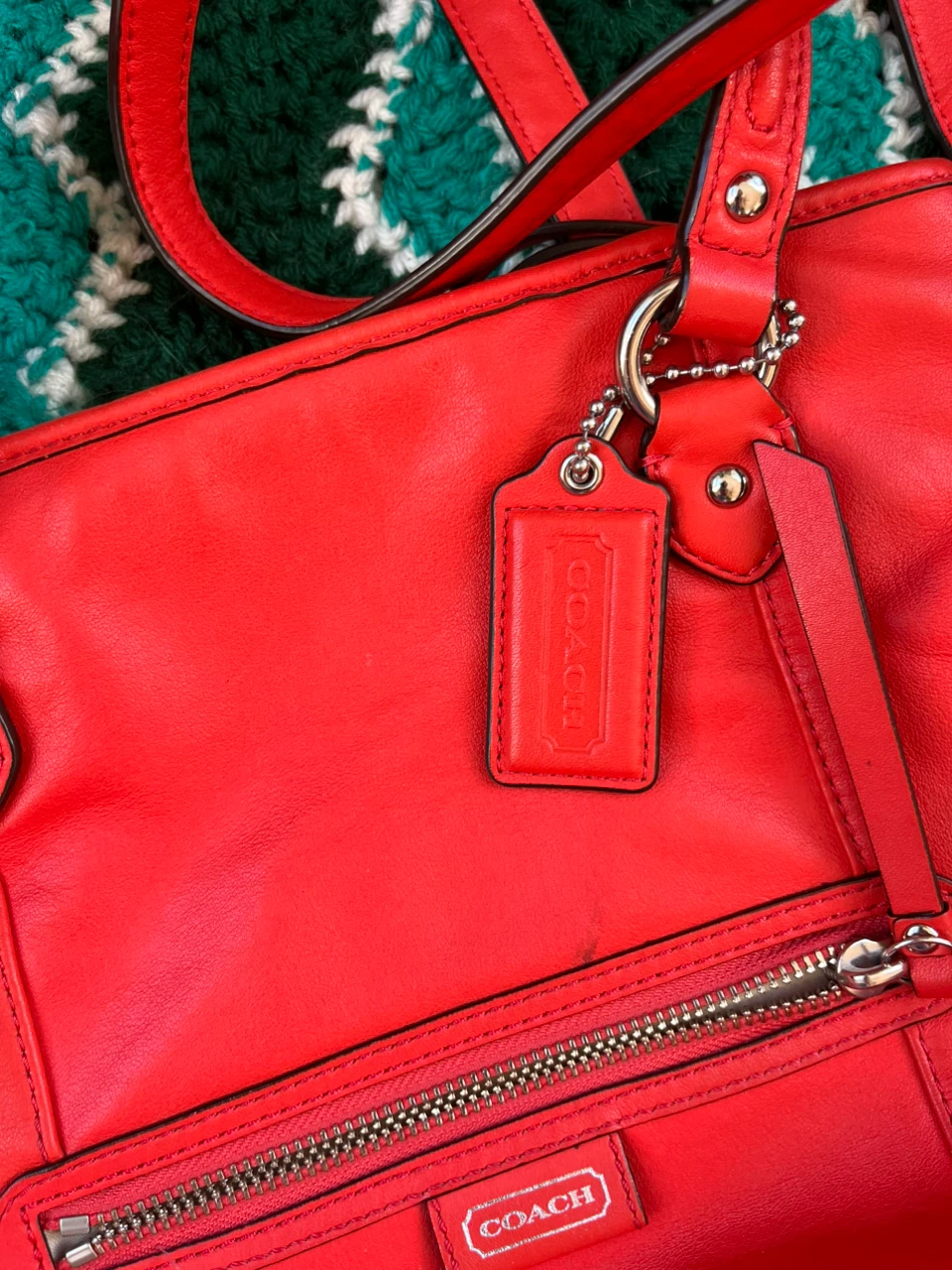 Coach Orange Purse - photo 3
