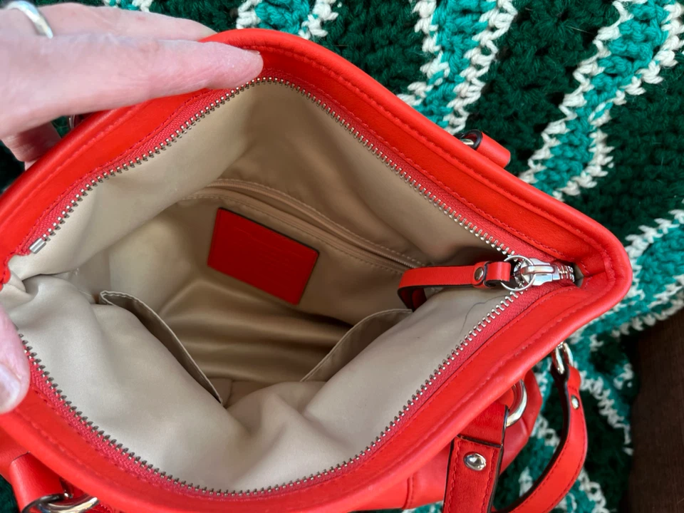 Coach Orange Purse - photo 5