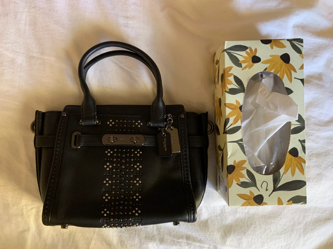 Coach Studded Leather Satchel