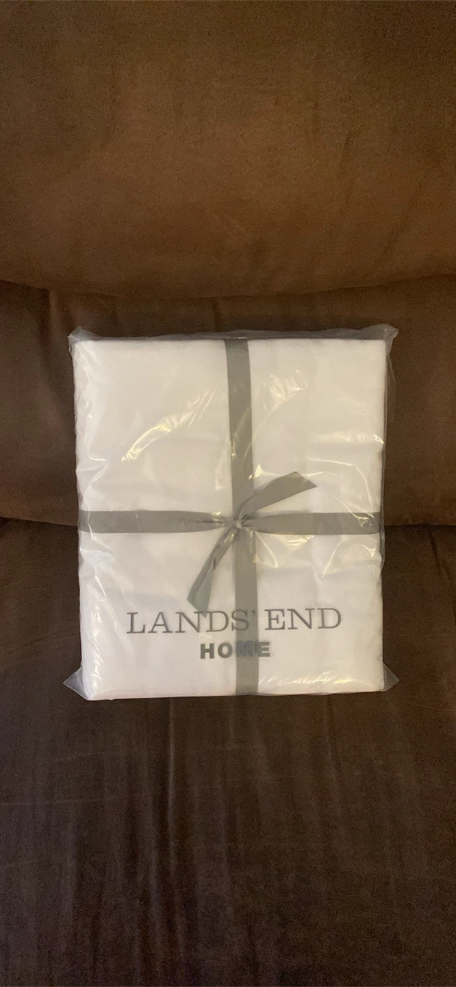 Lands' End Home White Sheet Set