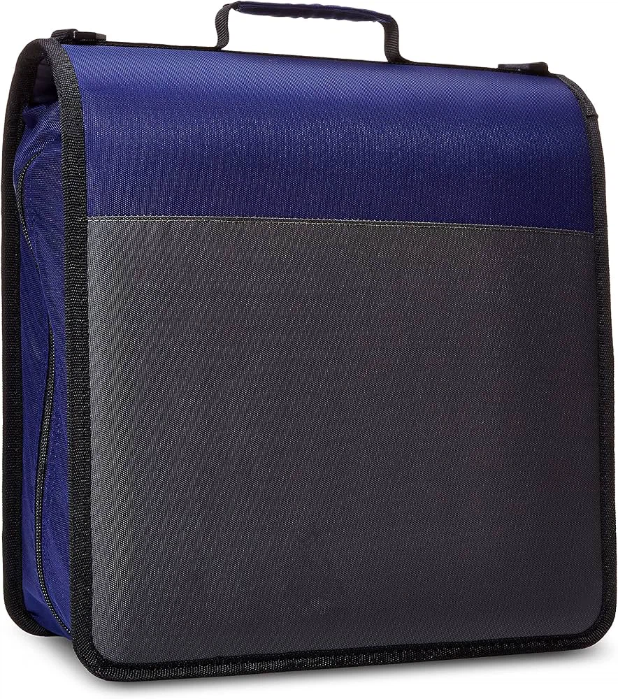 AmazonBasics blue and grey binder bag - photo 3
