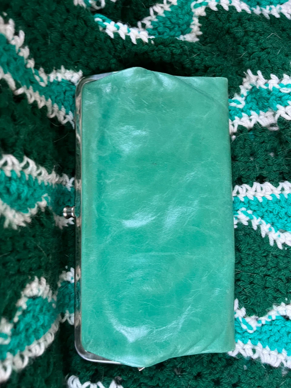 Hobo The Original Green Leather Wallet - photo 3
