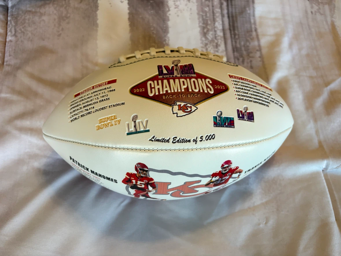 Kansas City Chiefs 2023 Super Bowl Champions Football - photo 2