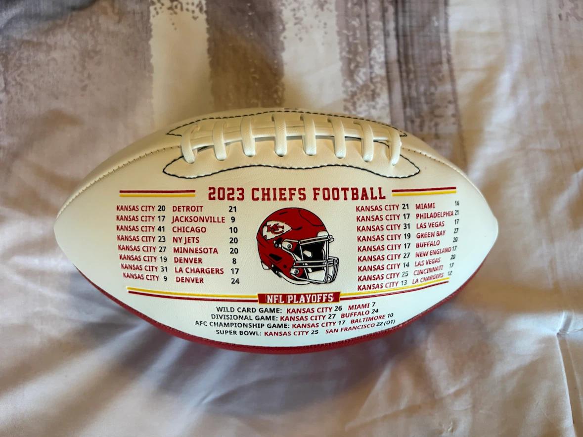 Kansas City Chiefs 2023 Super Bowl Champions Football - photo 3