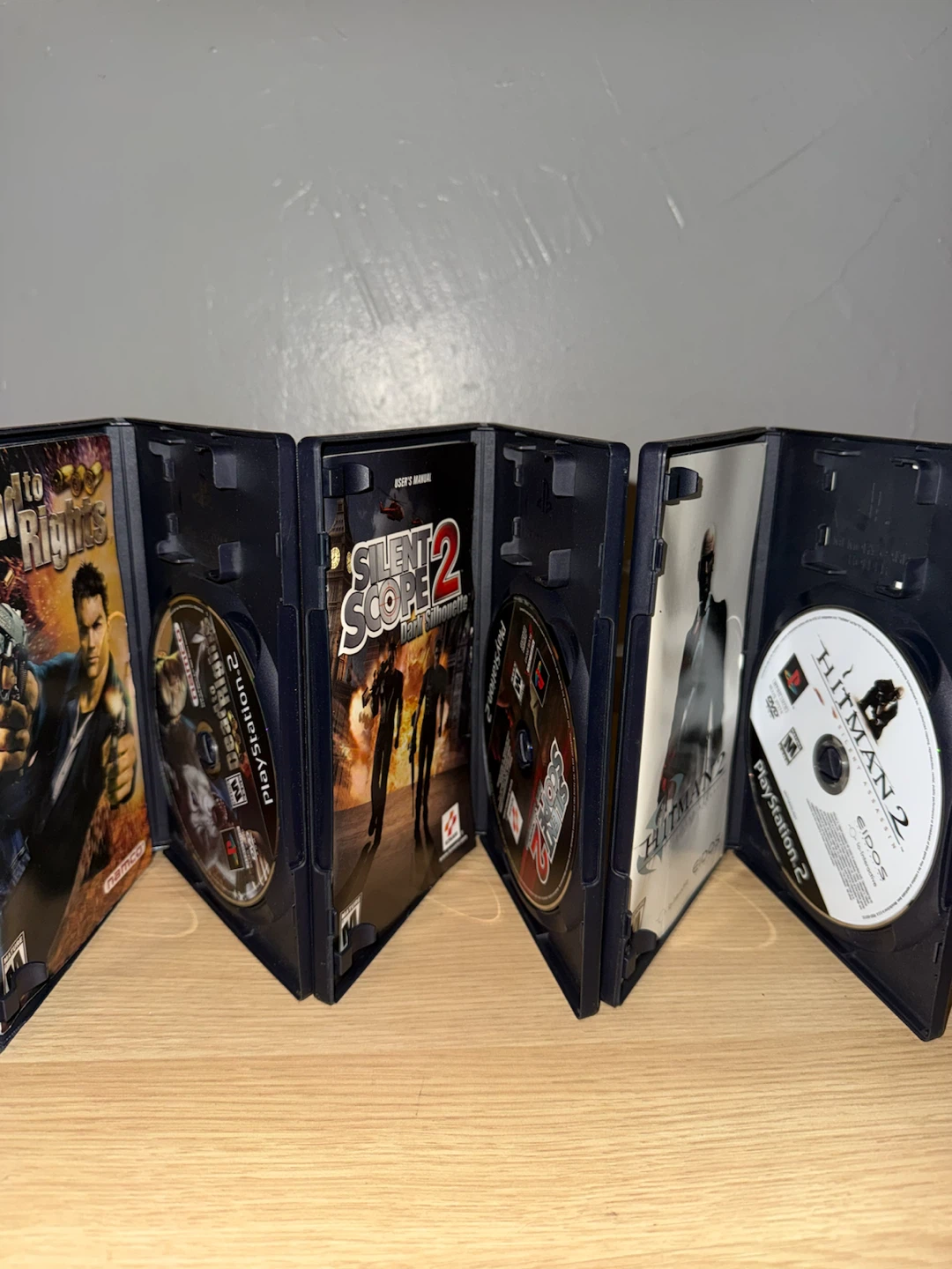 3 PlayStation 2 Games: Dead to Rights, Silent Scope 2, Hitman 2 - photo 2